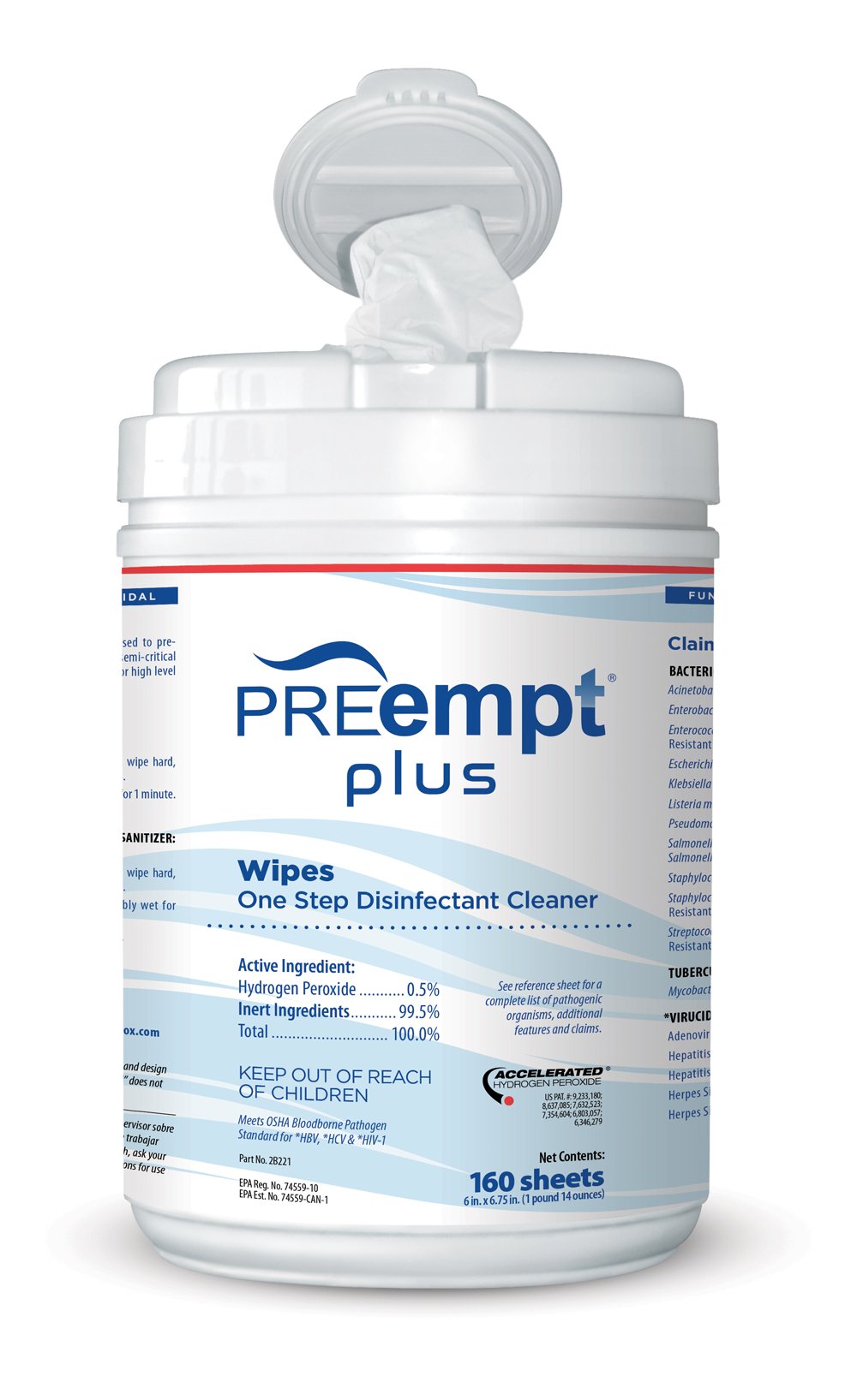 PREempt Plus Disinfectant Wipes-1