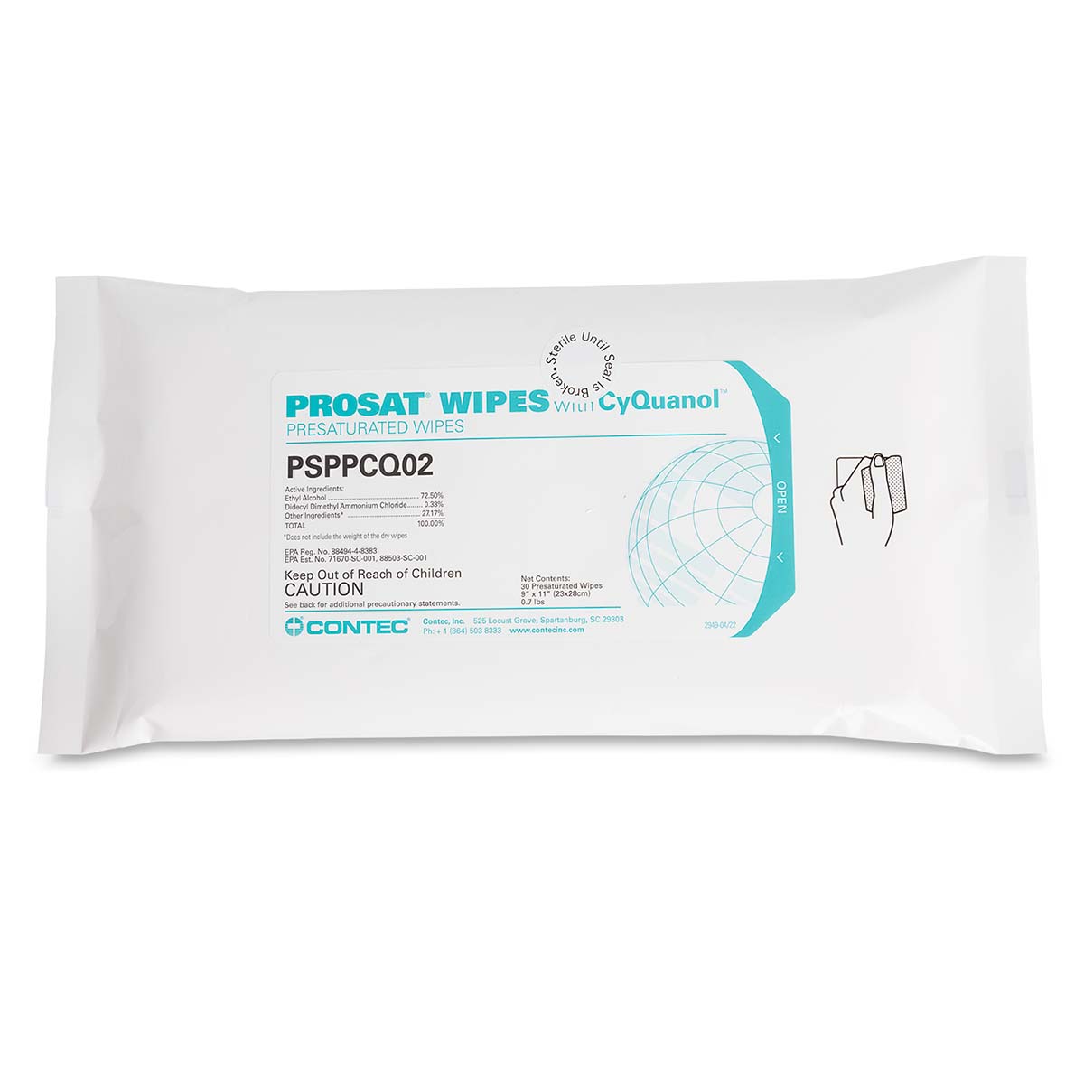 PROSAT Wipes with CyQuanol™ Meltblown Polypropylene