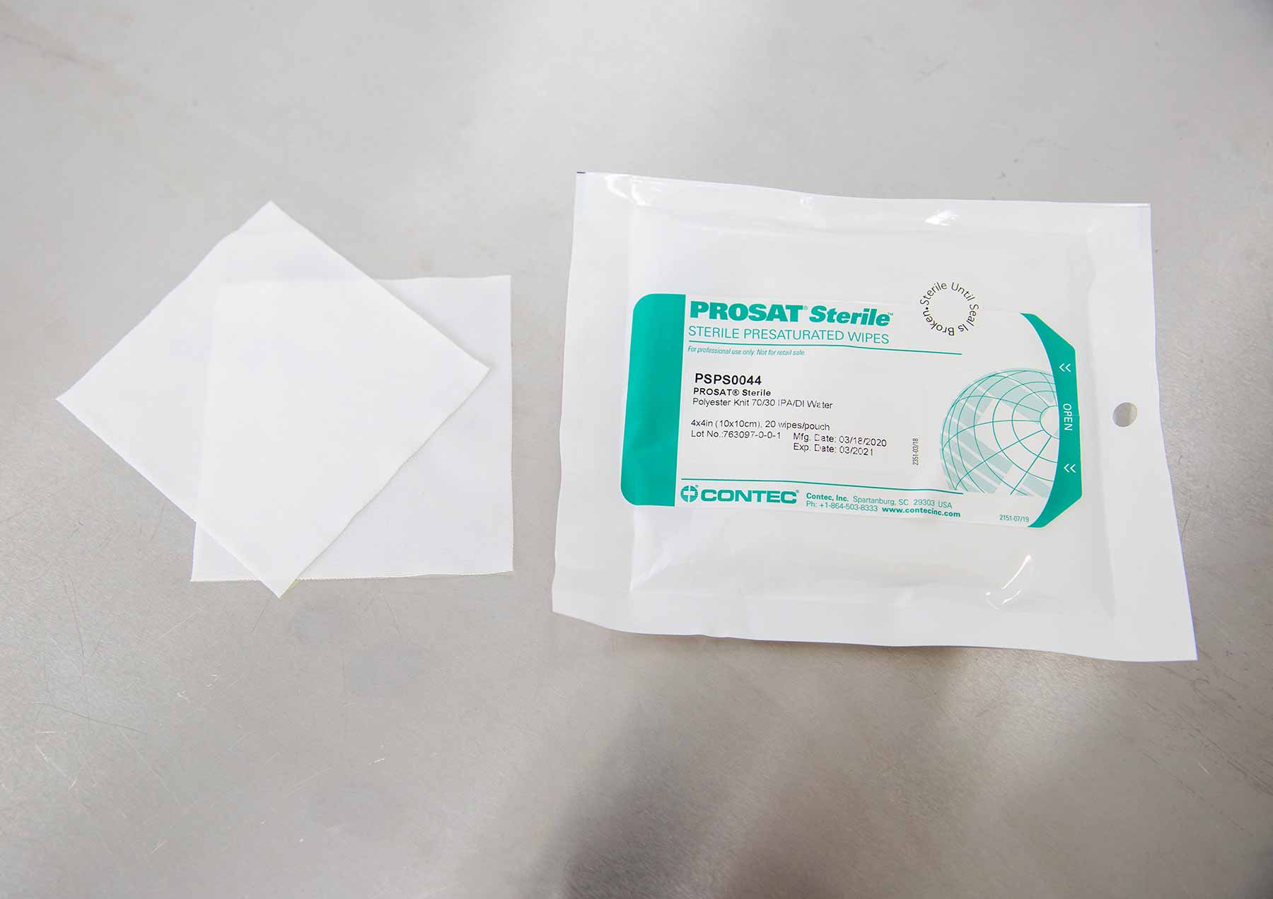 PROSAT Sterile™ Polynit Heatseal Vial Wipes-2