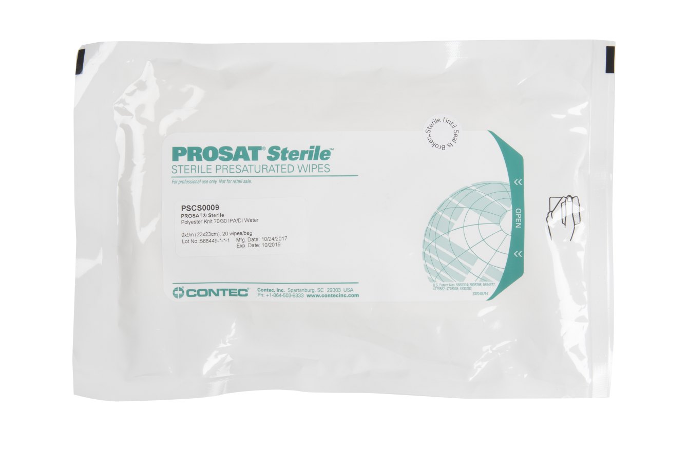 PROSAT Sterile™ Polywipe-C Heatseal Wipes-1
