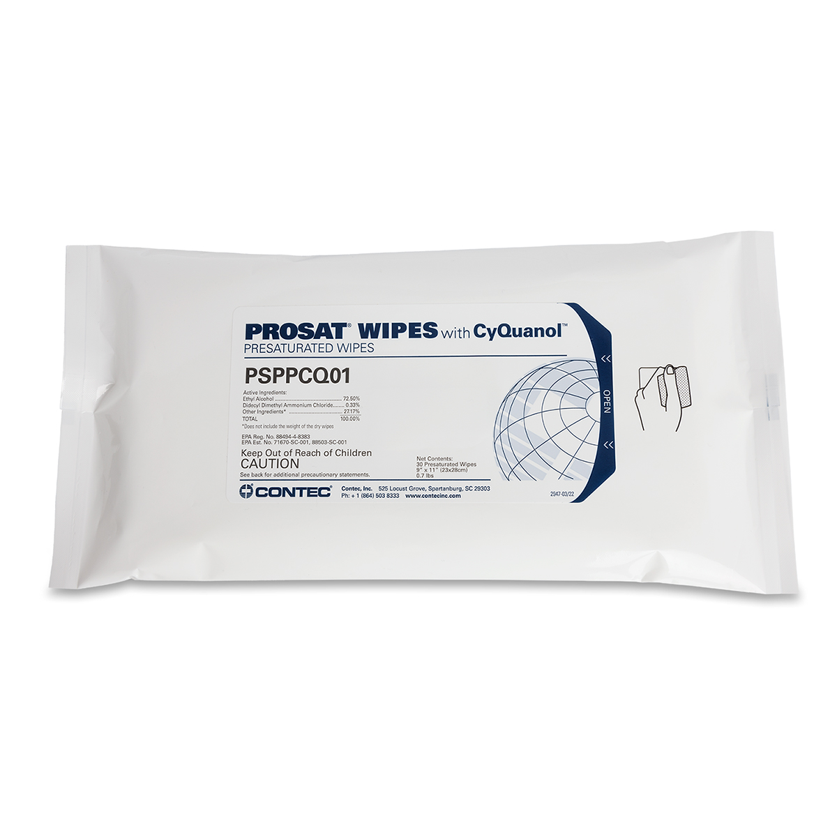 PROSAT Wipes with CyQuanol™ Meltblown Polypropylene-2